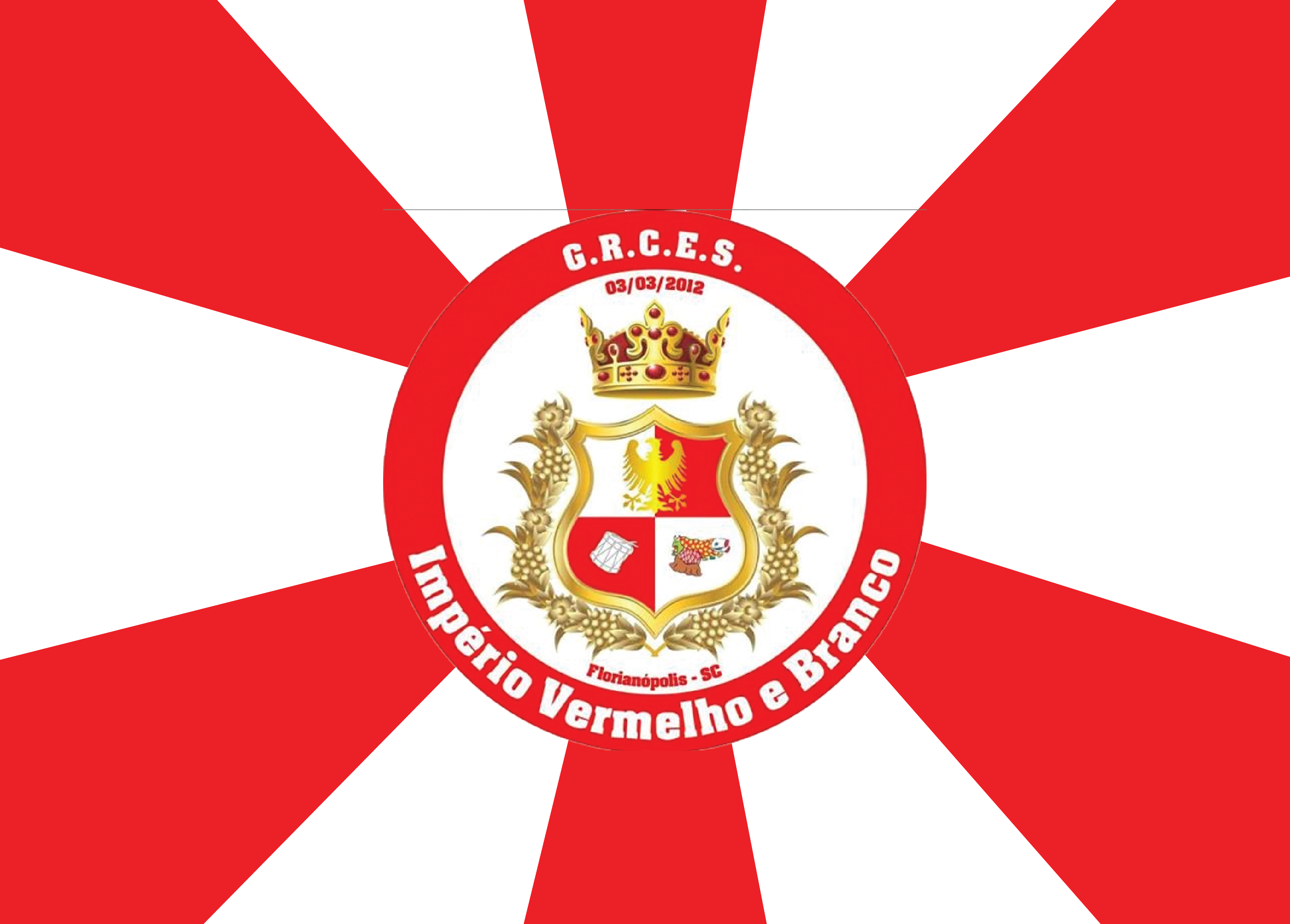 Bandeira da Império Vermelho Branco